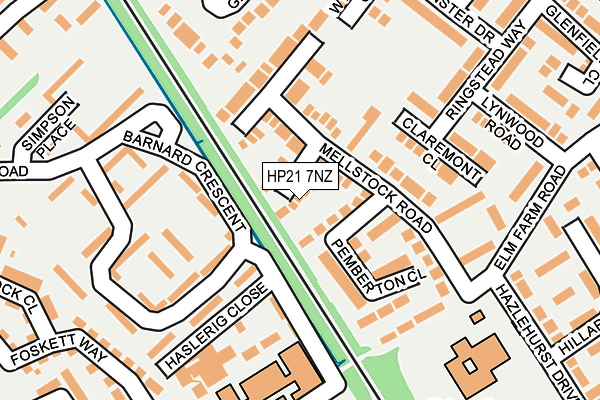 HP21 7NZ map - OS OpenMap – Local (Ordnance Survey) HP21 7NZ map - OS OpenMap – Local (Ordnance Survey)