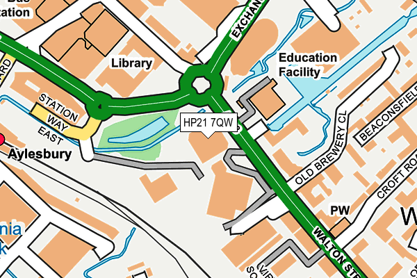 HP21 7QW map - OS OpenMap – Local (Ordnance Survey) HP21 7QW map - OS OpenMap – Local (Ordnance Survey)