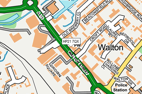 HP21 7QX map - OS OpenMap – Local (Ordnance Survey) HP21 7QX map - OS OpenMap – Local (Ordnance Survey)