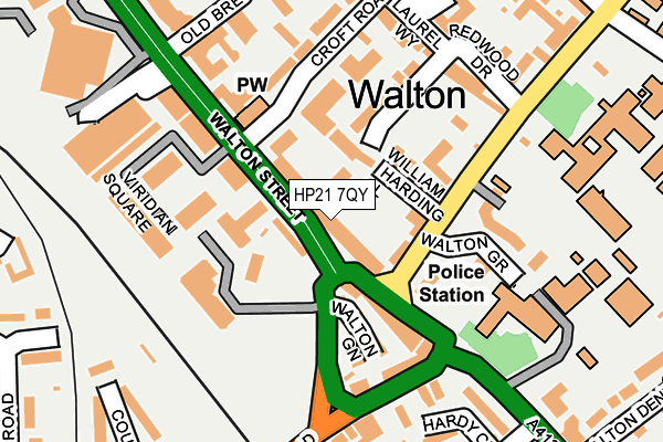 HP21 7QY map - OS OpenMap – Local (Ordnance Survey) HP21 7QY map - OS OpenMap – Local (Ordnance Survey)