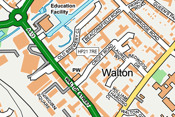 HP21 7RE map - OS OpenMap – Local (Ordnance Survey) HP21 7RE map - OS OpenMap – Local (Ordnance Survey)