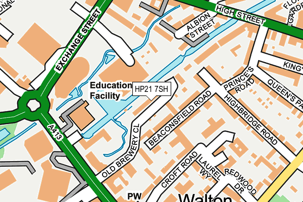 HP21 7SH map - OS OpenMap – Local (Ordnance Survey) HP21 7SH map - OS OpenMap – Local (Ordnance Survey)