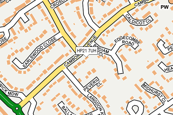 HP21 7UH map - OS OpenMap – Local (Ordnance Survey) HP21 7UH map - OS OpenMap – Local (Ordnance Survey)