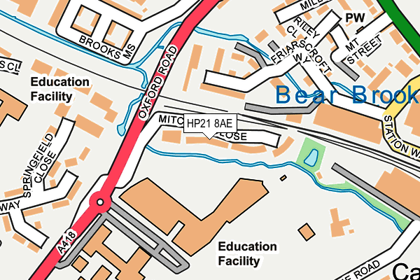 HP21 8AE map - OS OpenMap – Local (Ordnance Survey) HP21 8AE map - OS OpenMap – Local (Ordnance Survey)