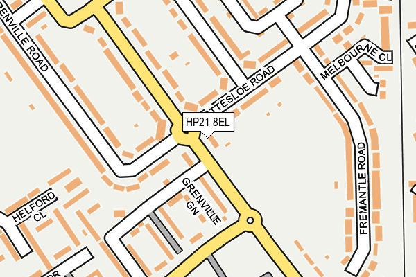 HP21 8EL map - OS OpenMap – Local (Ordnance Survey)