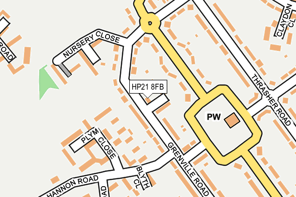 HP21 8FB map - OS OpenMap – Local (Ordnance Survey) HP21 8FB map - OS OpenMap – Local (Ordnance Survey)