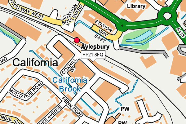 HP21 8FQ map - OS OpenMap – Local (Ordnance Survey)
