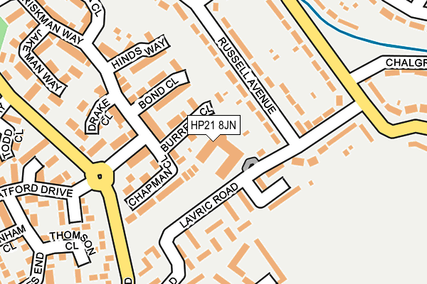 HP21 8JN map - OS OpenMap – Local (Ordnance Survey) HP21 8JN map - OS OpenMap – Local (Ordnance Survey)