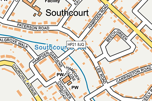 HP21 8JQ map - OS OpenMap – Local (Ordnance Survey)