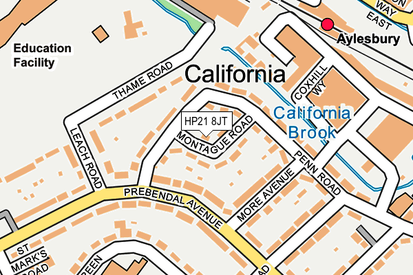 HP21 8JT map - OS OpenMap – Local (Ordnance Survey) HP21 8JT map - OS OpenMap – Local (Ordnance Survey)