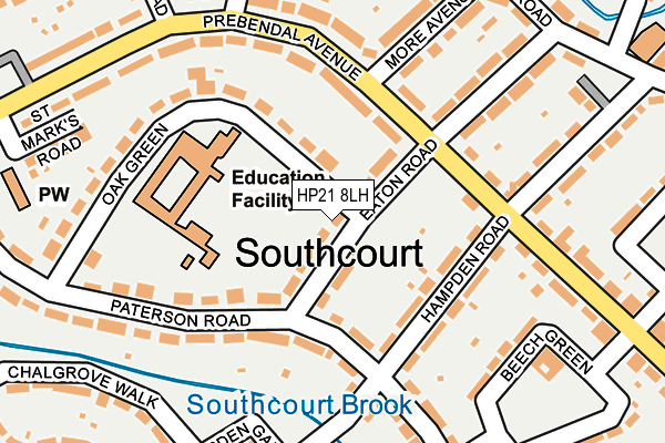 HP21 8LH map - OS OpenMap – Local (Ordnance Survey)