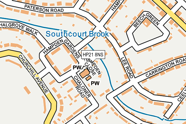 HP21 8NS map - OS OpenMap – Local (Ordnance Survey)