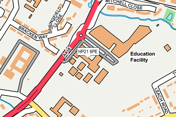 HP21 8PE map - OS OpenMap – Local (Ordnance Survey)