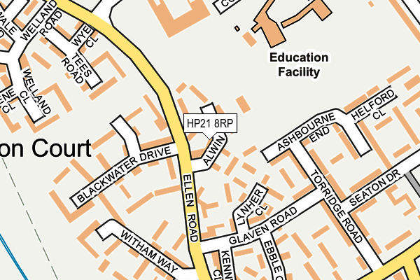 HP21 8RP map - OS OpenMap – Local (Ordnance Survey) HP21 8RP map - OS OpenMap – Local (Ordnance Survey)