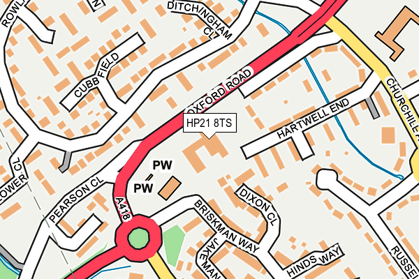 HP21 8TS map - OS OpenMap – Local (Ordnance Survey) HP21 8TS map - OS OpenMap – Local (Ordnance Survey)