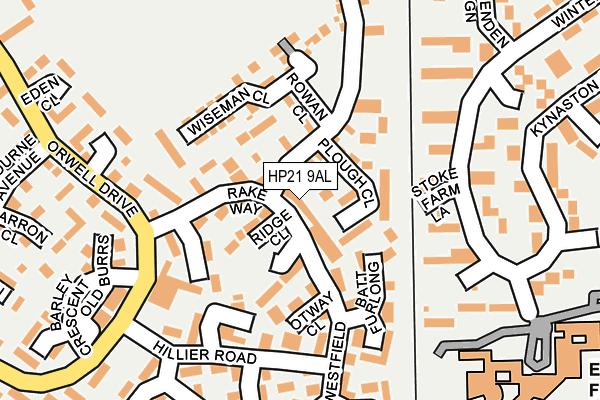HP21 9AL map - OS OpenMap – Local (Ordnance Survey) HP21 9AL map - OS OpenMap – Local (Ordnance Survey)