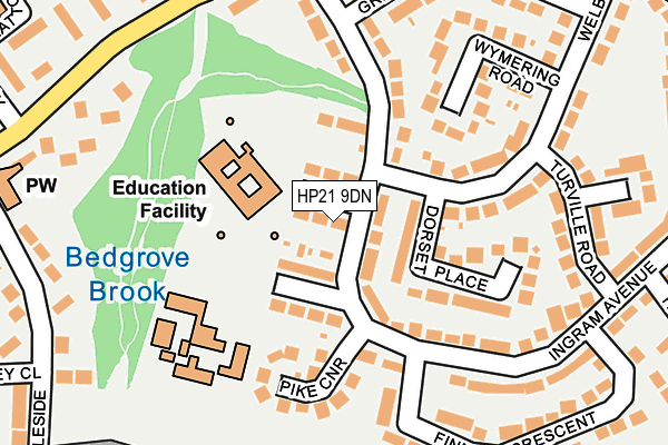 HP21 9DN map - OS OpenMap – Local (Ordnance Survey) HP21 9DN map - OS OpenMap – Local (Ordnance Survey)