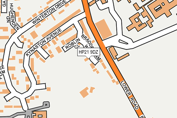HP21 9DZ map - OS OpenMap – Local (Ordnance Survey) HP21 9DZ map - OS OpenMap – Local (Ordnance Survey)