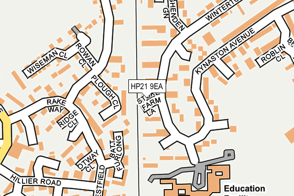 HP21 9EA map - OS OpenMap – Local (Ordnance Survey)