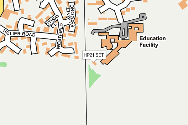 HP21 9ET map - OS OpenMap – Local (Ordnance Survey)