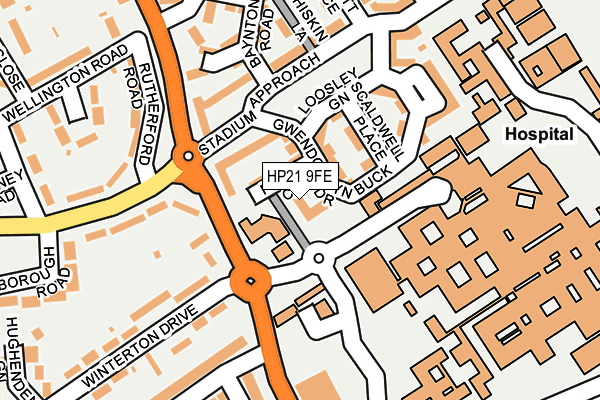 HP21 9FE map - OS OpenMap – Local (Ordnance Survey) HP21 9FE map - OS OpenMap – Local (Ordnance Survey)
