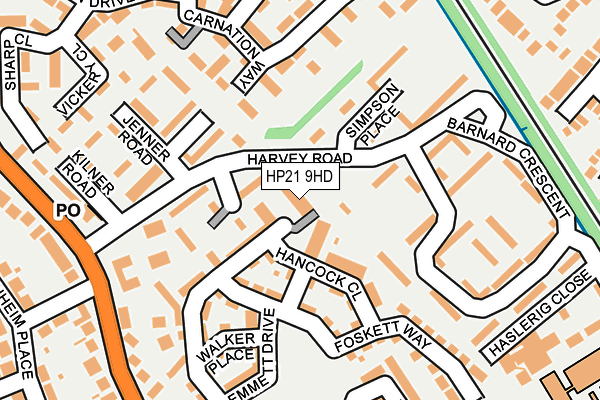 HP21 9HD map - OS OpenMap – Local (Ordnance Survey) HP21 9HD map - OS OpenMap – Local (Ordnance Survey)