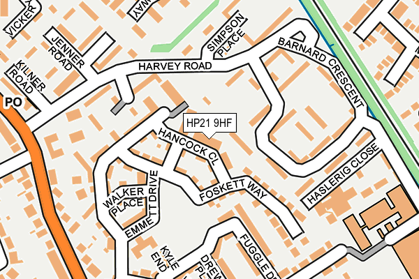 HP21 9HF map - OS OpenMap – Local (Ordnance Survey) HP21 9HF map - OS OpenMap – Local (Ordnance Survey)