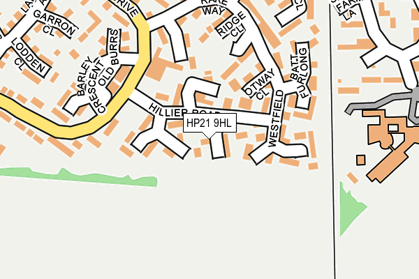 HP21 9HL map - OS OpenMap – Local (Ordnance Survey) HP21 9HL map - OS OpenMap – Local (Ordnance Survey)