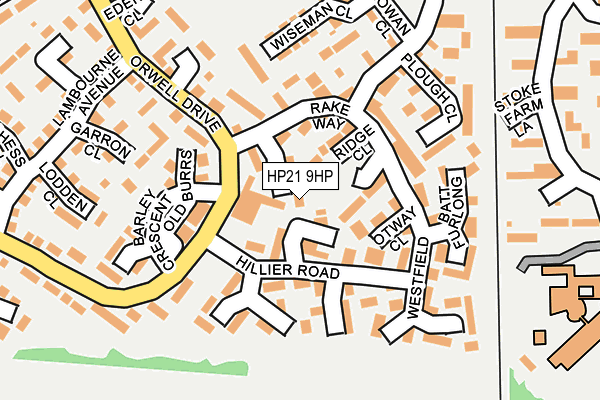 HP21 9HP map - OS OpenMap – Local (Ordnance Survey)