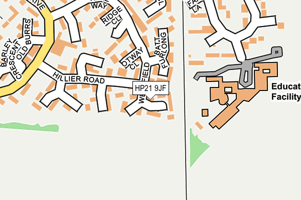 HP21 9JF map - OS OpenMap – Local (Ordnance Survey)