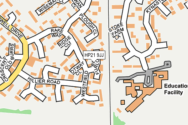 HP21 9JJ map - OS OpenMap – Local (Ordnance Survey)
