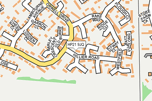 HP21 9JQ map - OS OpenMap – Local (Ordnance Survey) HP21 9JQ map - OS OpenMap – Local (Ordnance Survey)
