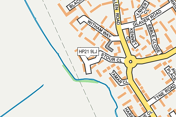 HP21 9LJ map - OS OpenMap – Local (Ordnance Survey) HP21 9LJ map - OS OpenMap – Local (Ordnance Survey)