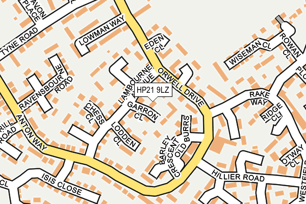 HP21 9LZ map - OS OpenMap – Local (Ordnance Survey) HP21 9LZ map - OS OpenMap – Local (Ordnance Survey)