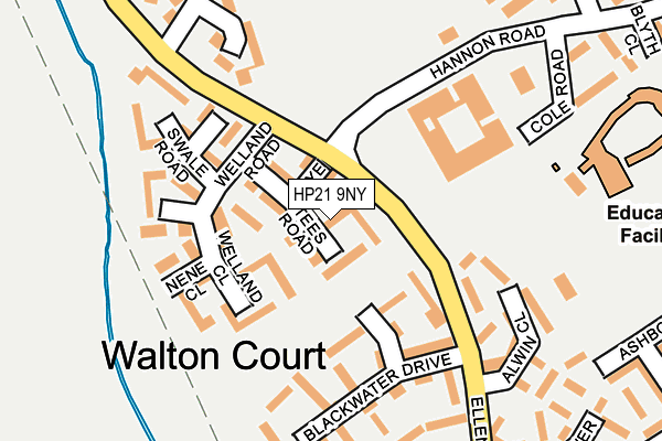 HP21 9NY map - OS OpenMap – Local (Ordnance Survey)