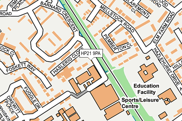 HP21 9PA map - OS OpenMap – Local (Ordnance Survey) HP21 9PA map - OS OpenMap – Local (Ordnance Survey)