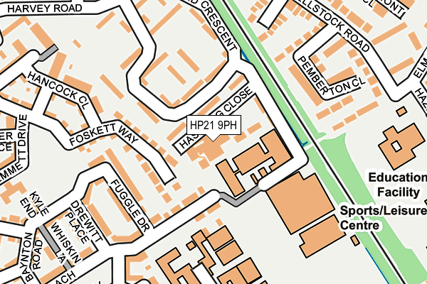HP21 9PH map - OS OpenMap – Local (Ordnance Survey) HP21 9PH map - OS OpenMap – Local (Ordnance Survey)