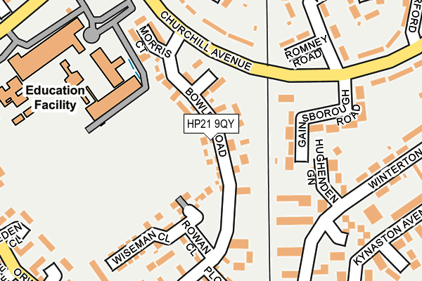 HP21 9QY map - OS OpenMap – Local (Ordnance Survey)