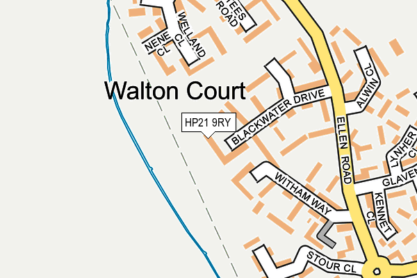 HP21 9RY map - OS OpenMap – Local (Ordnance Survey)
