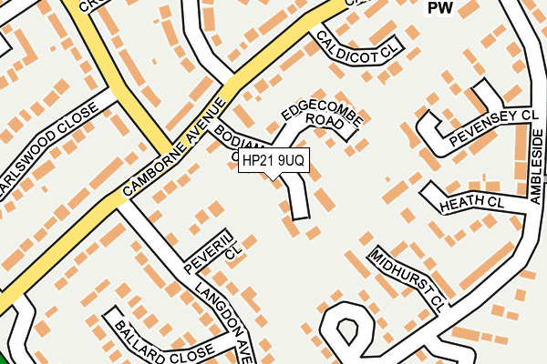 HP21 9UQ map - OS OpenMap – Local (Ordnance Survey) HP21 9UQ map - OS OpenMap – Local (Ordnance Survey)