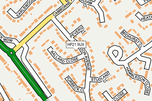 HP21 9UX map - OS OpenMap – Local (Ordnance Survey) HP21 9UX map - OS OpenMap – Local (Ordnance Survey)
