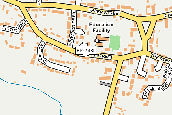 HP22 4BL map - OS OpenMap – Local (Ordnance Survey)