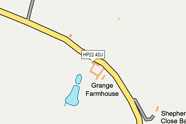 HP22 4DJ map - OS OpenMap – Local (Ordnance Survey)