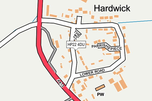 HP22 4DU map - OS OpenMap – Local (Ordnance Survey) HP22 4DU map - OS OpenMap – Local (Ordnance Survey)