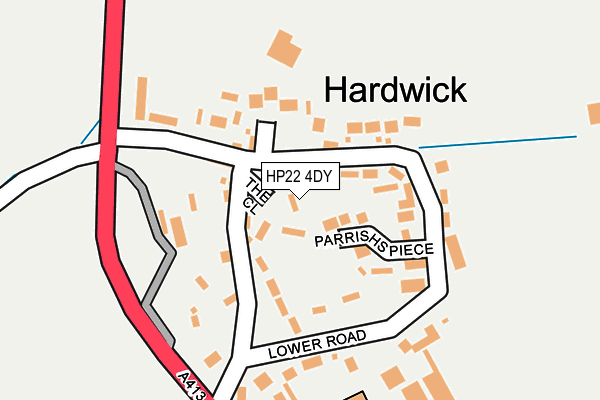 HP22 4DY map - OS OpenMap – Local (Ordnance Survey) HP22 4DY map - OS OpenMap – Local (Ordnance Survey)