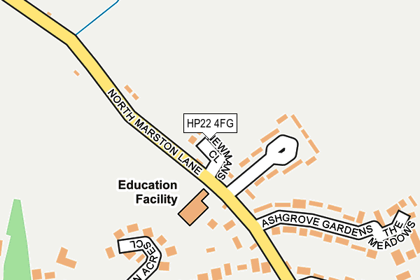 HP22 4FG map - OS OpenMap – Local (Ordnance Survey) HP22 4FG map - OS OpenMap – Local (Ordnance Survey)