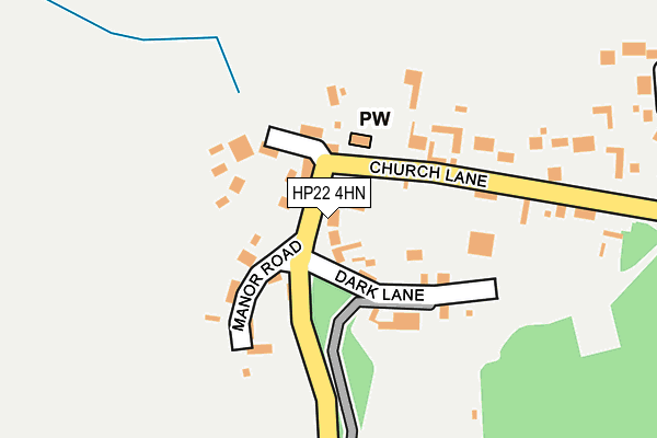 HP22 4HN map - OS OpenMap – Local (Ordnance Survey) HP22 4HN map - OS OpenMap – Local (Ordnance Survey)