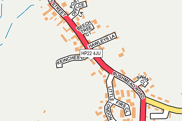 HP22 4JU map - OS OpenMap – Local (Ordnance Survey) HP22 4JU map - OS OpenMap – Local (Ordnance Survey)