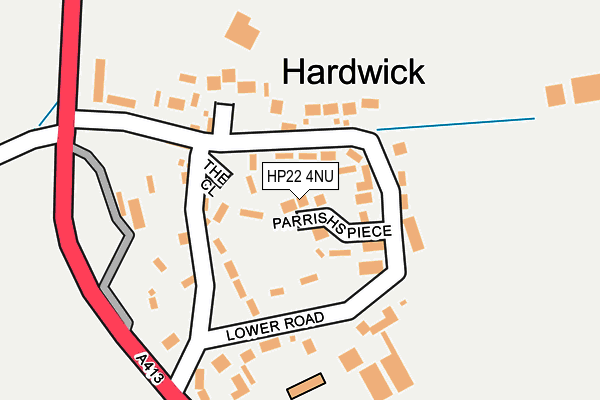 HP22 4NU map - OS OpenMap – Local (Ordnance Survey) HP22 4NU map - OS OpenMap – Local (Ordnance Survey)