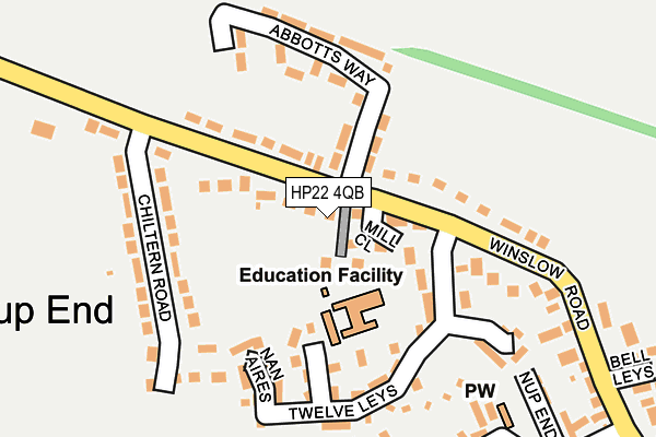 HP22 4QB map - OS OpenMap – Local (Ordnance Survey) HP22 4QB map - OS OpenMap – Local (Ordnance Survey)
